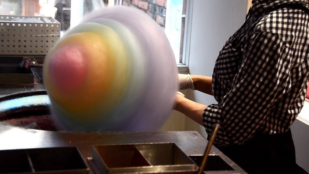 Japanese Street Food Rainbow Cotton Candy Harajuku Japan Sweets