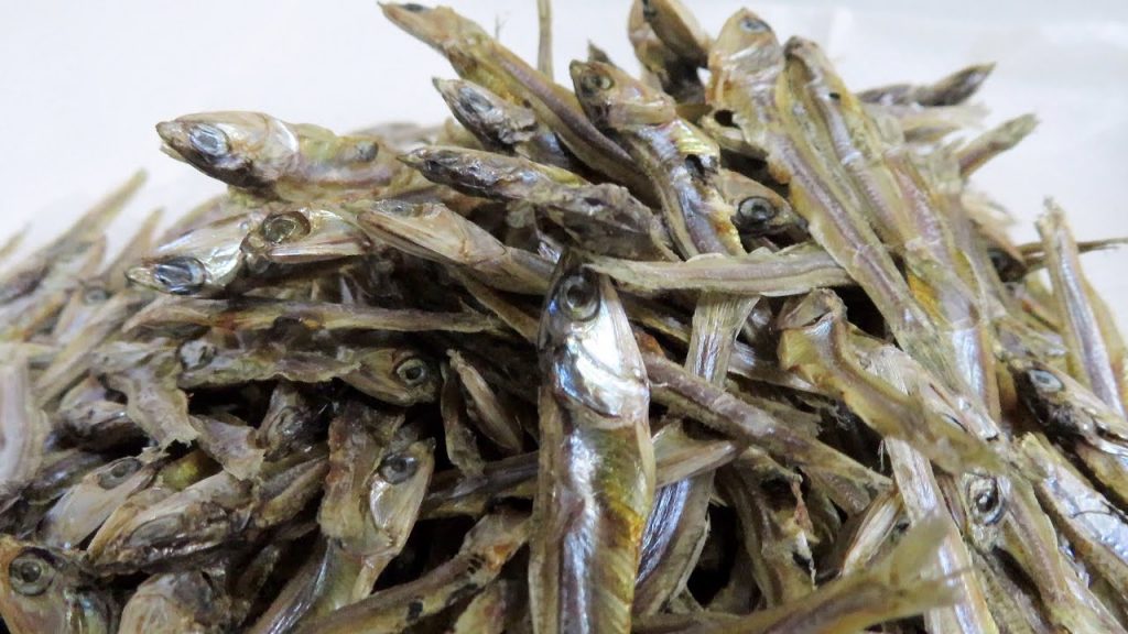 Japanese food Dried fish candy "Gomame", A part of New Year's
